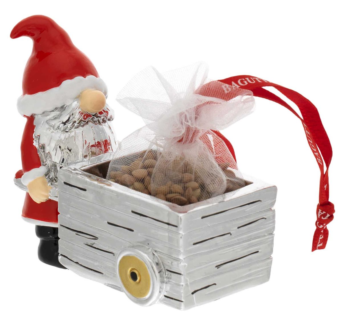 Babbo natale con carretto e lenticchie